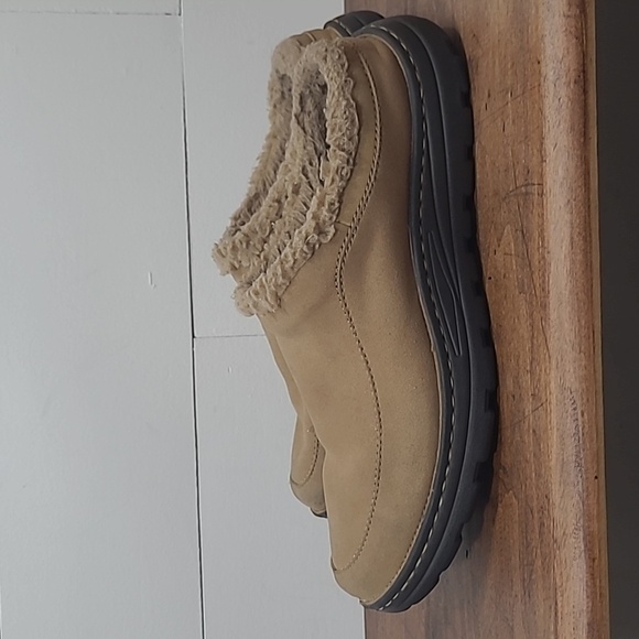 DREW Palmer Clog Brown Microsuede Slipper Clogs Men's sz 10.5 - Picture 2 of 10